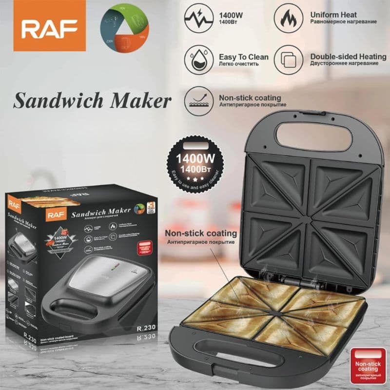RAF R.230 4-Slice Sandwich Maker — available at Niks Digital Connections