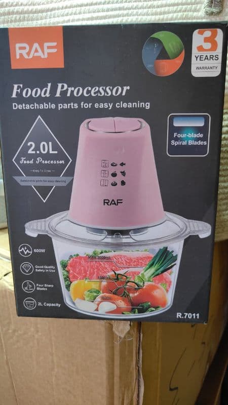 RAF 2.0L Compact Electric Food Processor & Chopper — available at Niks Digital Connections